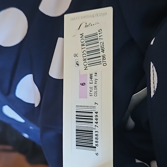 ELIZA J DRESS SIZE 6 BLU AND WHITE - Picture 16 of 16